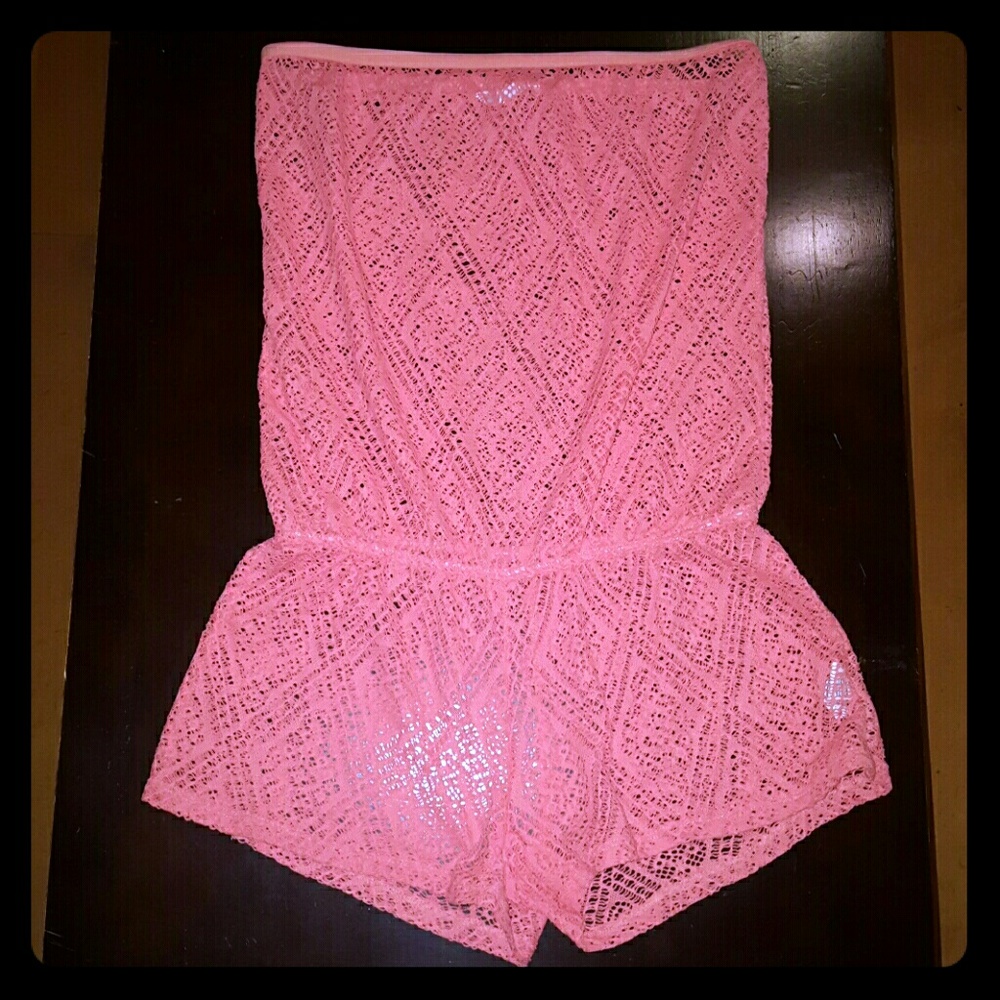 Netted Beach Romper/Cover up